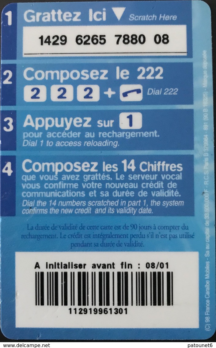 ANTILLES FRANCAISES - France Caraïbes Mobile - Orange - Ameris 150 - Antillas (Francesas)