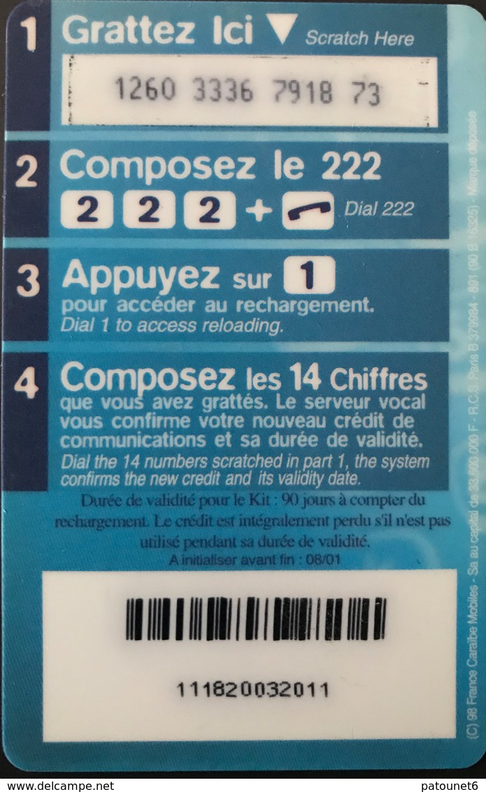 ANTILLES FRANCAISES - France Caraïbes Mobile - Orange - Ameris 150 - Antilles (Françaises)