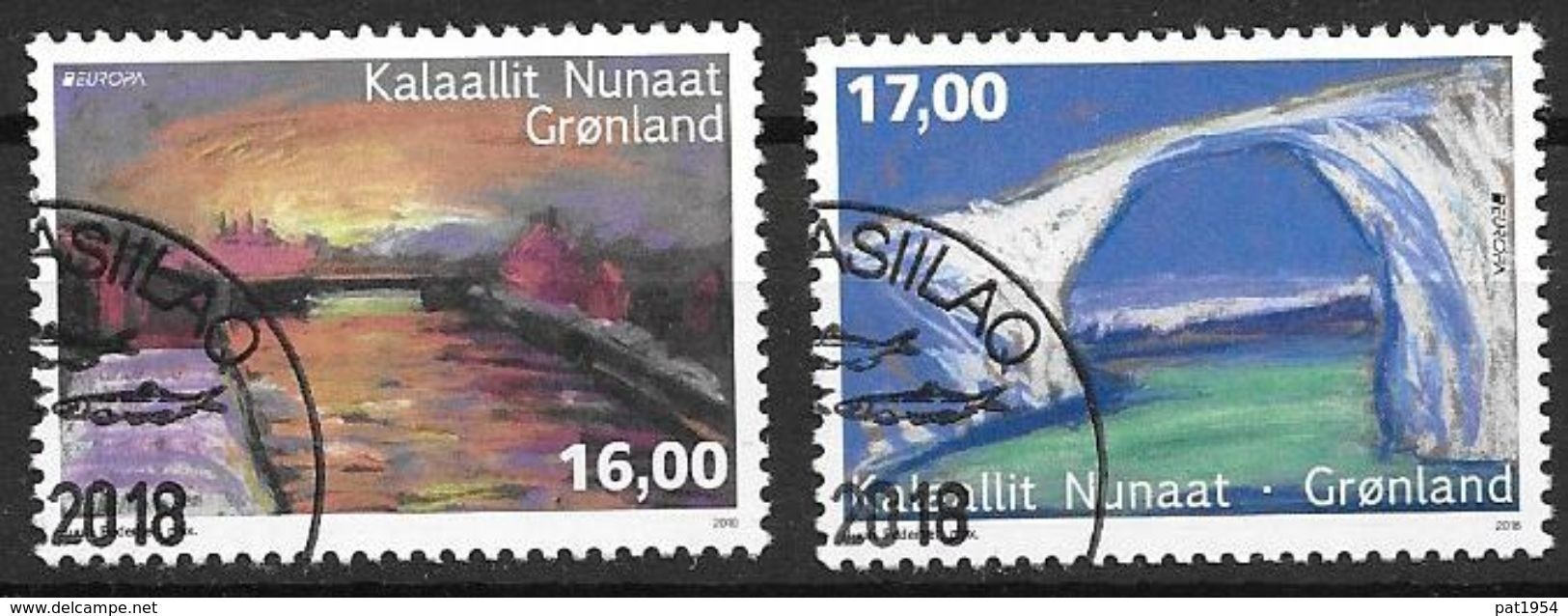 Groënland 2018, N°747/748 Oblitérés  Europa Ponts - Used Stamps