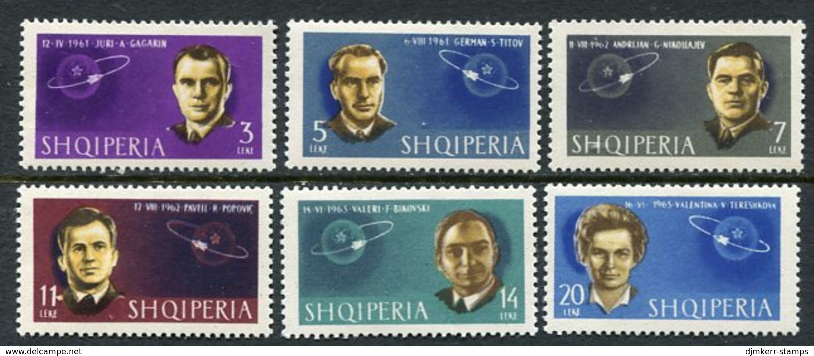 ALBANIA 1963 Soviet Cosmonauts Set MNH / **.  Michel 757-62A - Albania