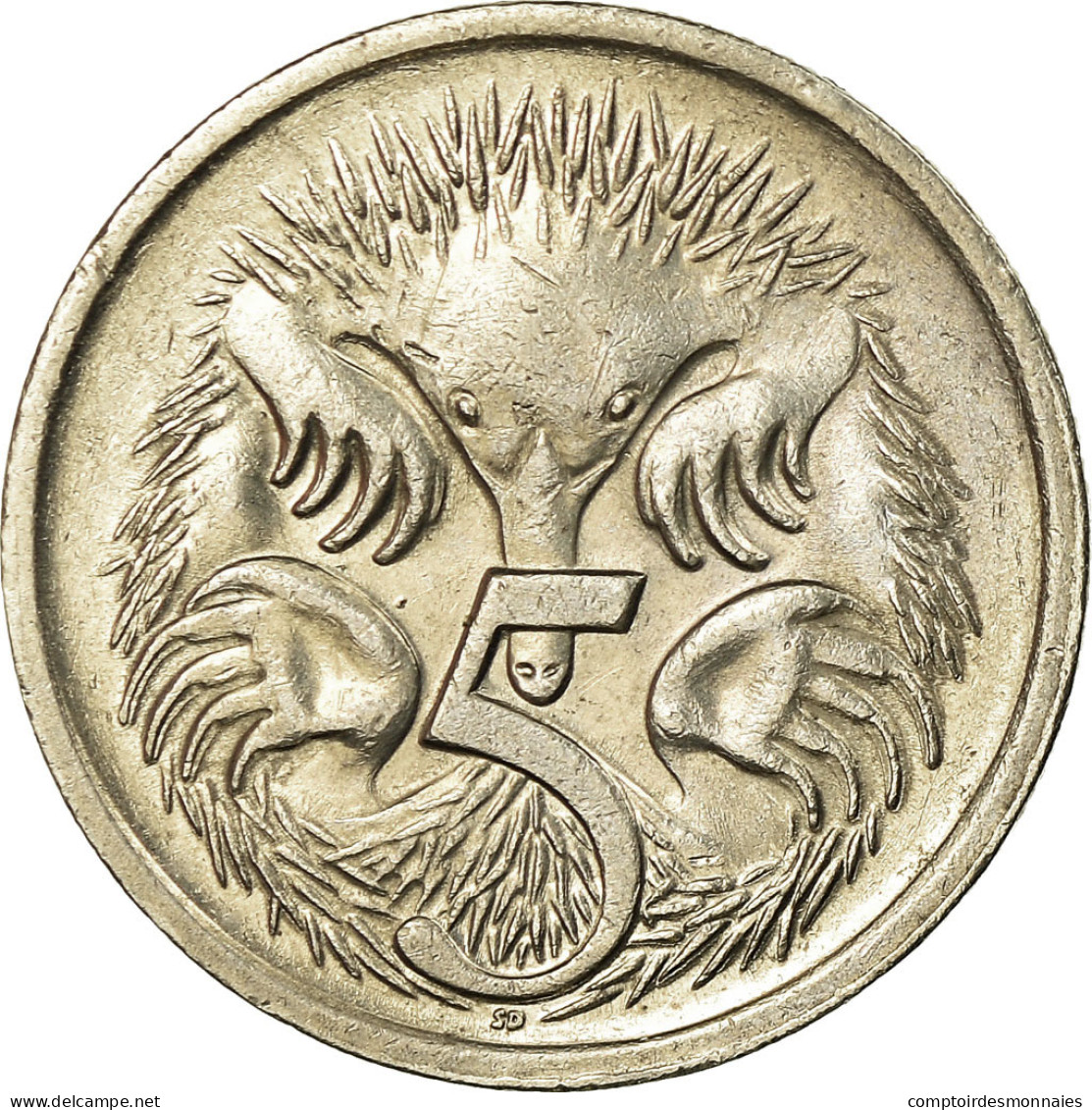 Monnaie, Australie, Elizabeth II, 5 Cents, 1988, Melbourne, TTB, Copper-nickel - Victoria