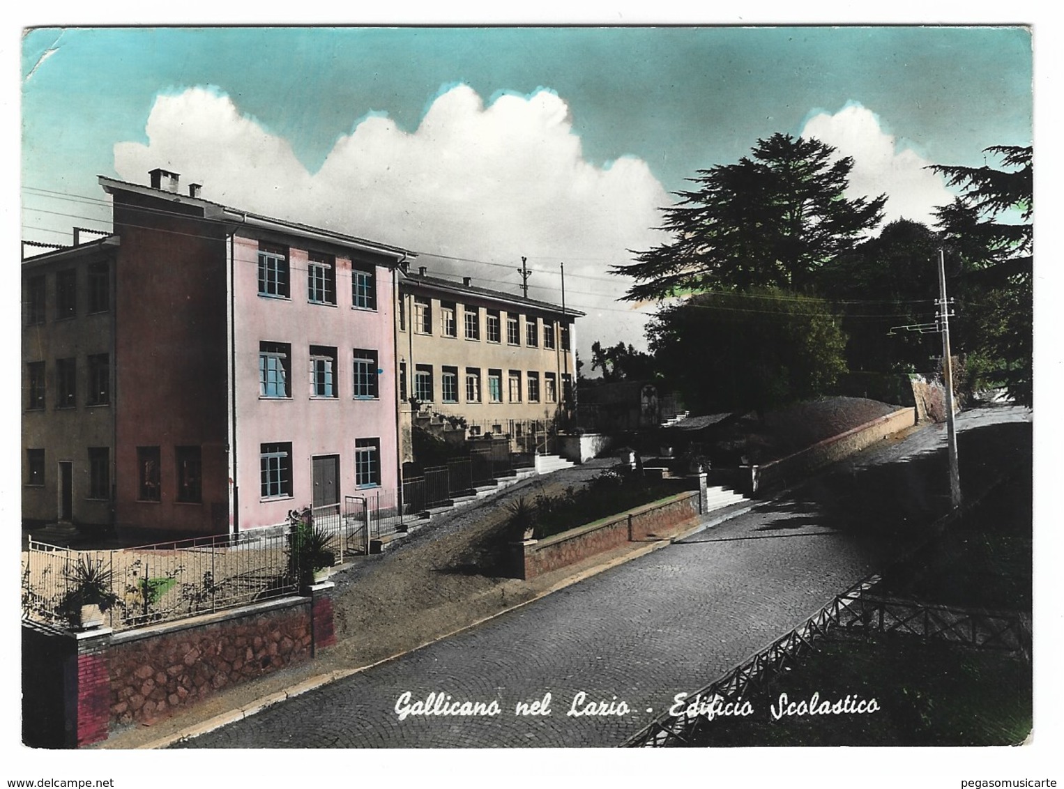 2498 - GALLICANO NEL LAZIO EDIFICIO SCOLASTICO ROMA 1967 - Altri & Non Classificati