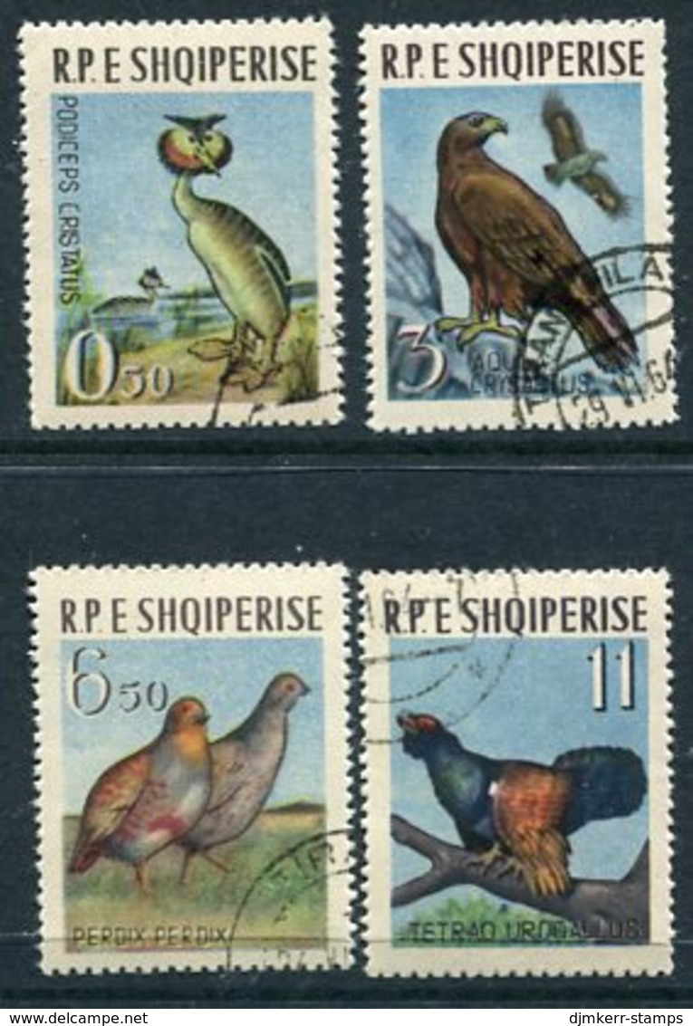 ALBANIA 1963 Birds Used.  Michel 741-44 - Albanië