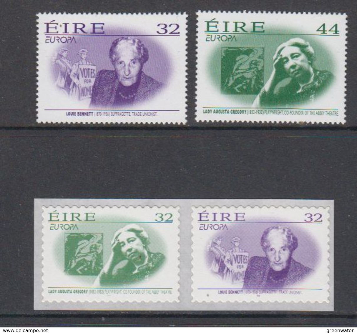 Europa Cept 1996 Ireland  2 Normal Values + 2 Values Self Adhesive  ** Mnh (45910A) Promotion - 1996