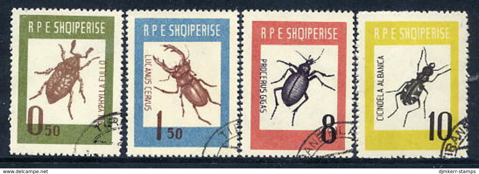 ALBANIA 1963 Insects Set Used.  Michel 735-38 - Albanie