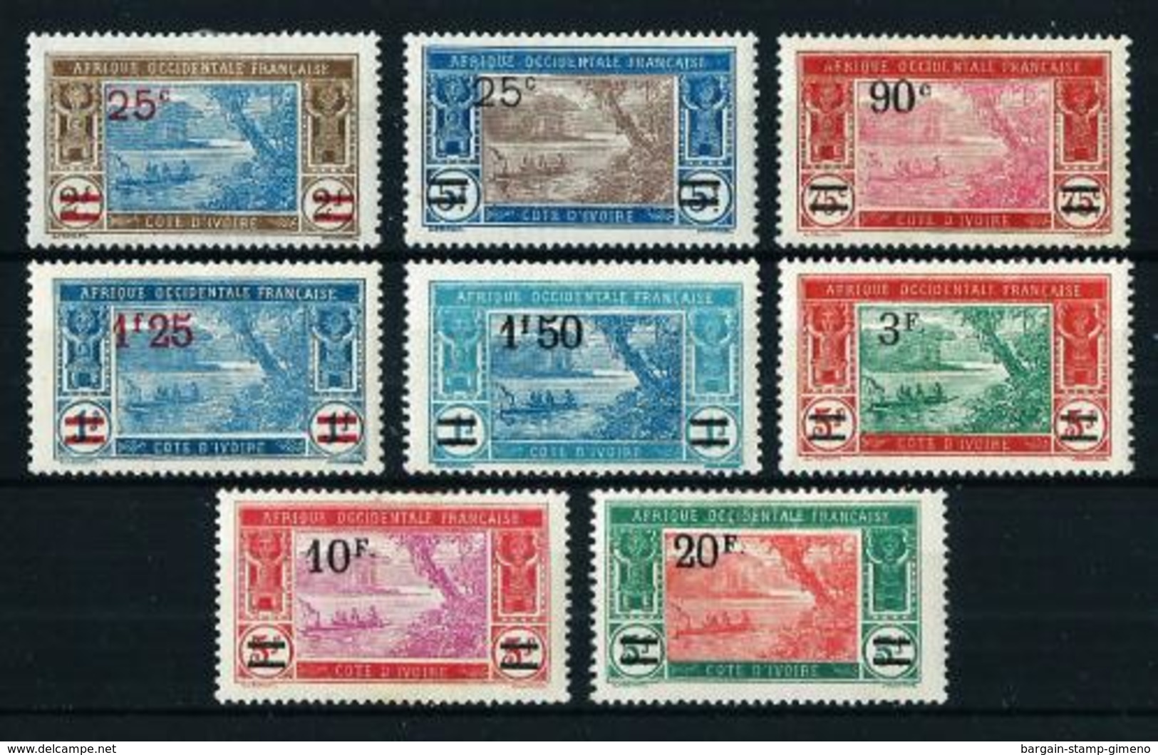 Costa De Marfil (Francesa) Nº 73/80* Cat.60€ - Unused Stamps