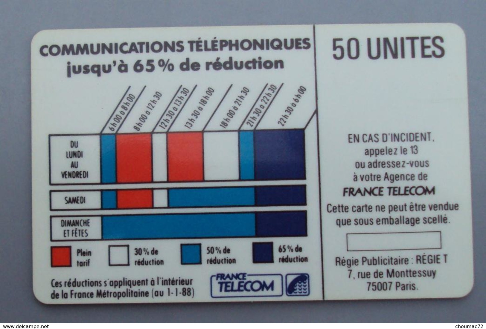 052, Carte Cordon - 50U BUL1 - Telefonschnur (Cordon)