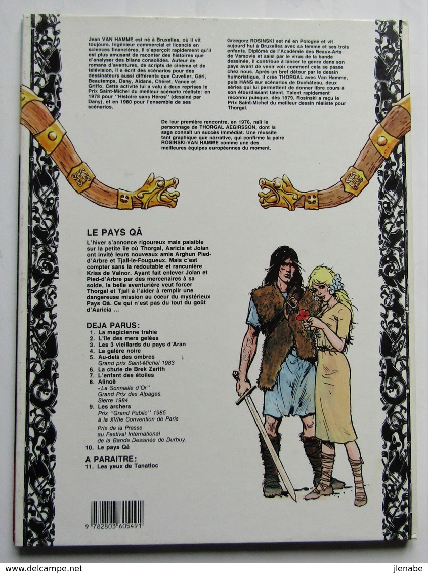THORGAL N° 10 " Le Pays Qâ "EO 1982 Par ROSINSKI Et VAN HAMME - Thorgal