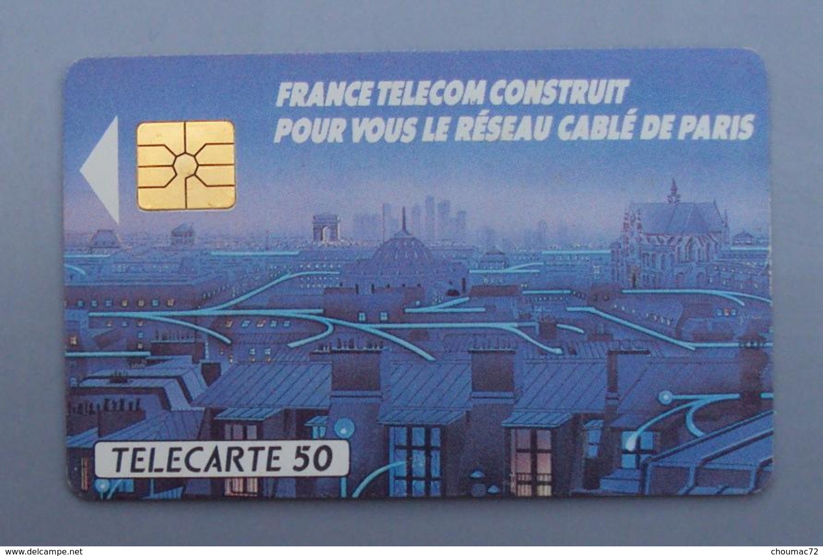 086, Télécarte Publique Paris TV Cable 50U - 1990