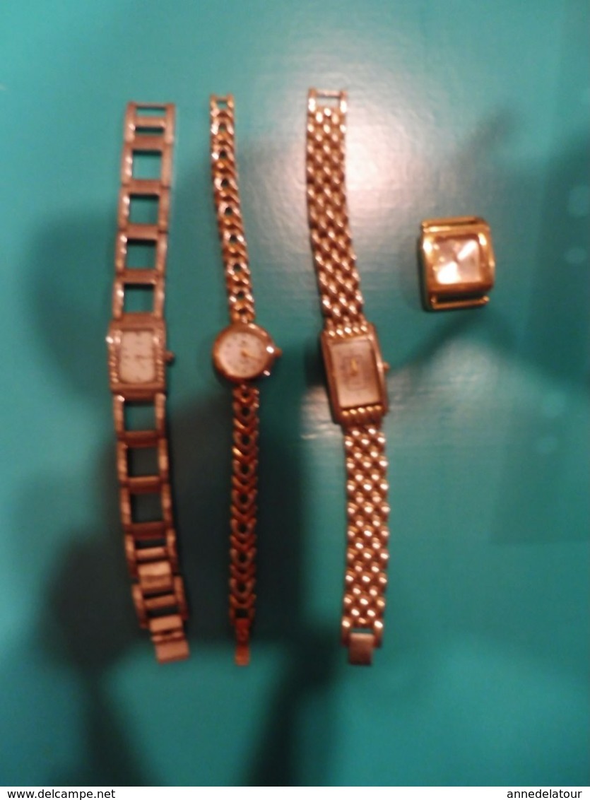 Lot De  4 Montres  (dont 3 Avec Leur Bracelet) - Orologi Moderni