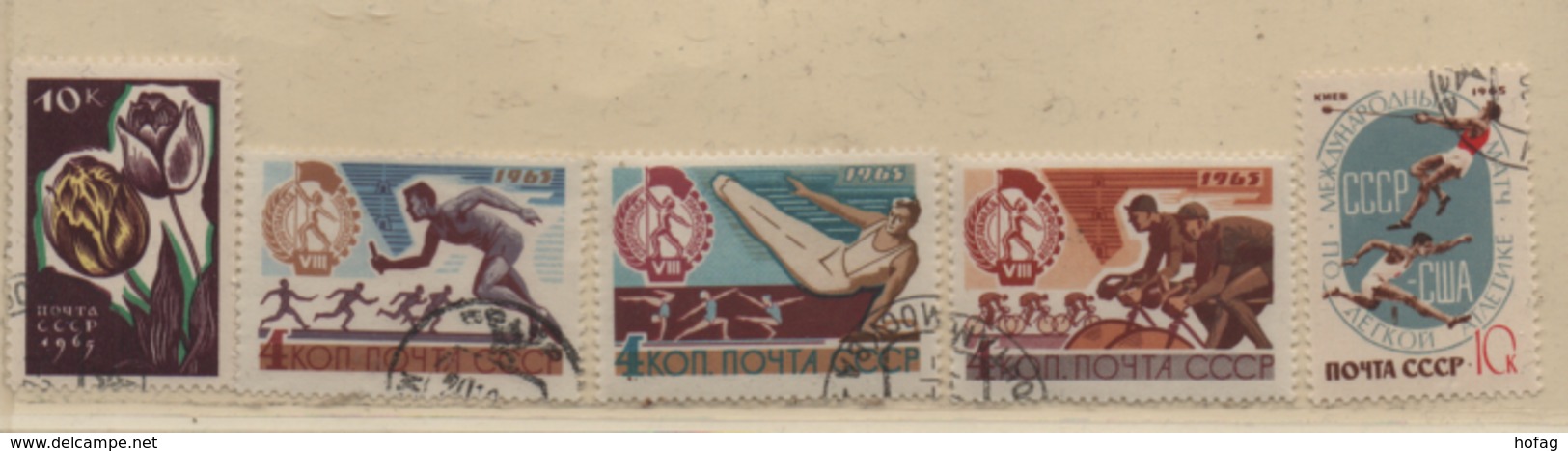 UDSSR 1968 MiNr.: 3050; 3102-3104; 3109 Gestempelt  USSR Used Sowjetunion - Gebraucht