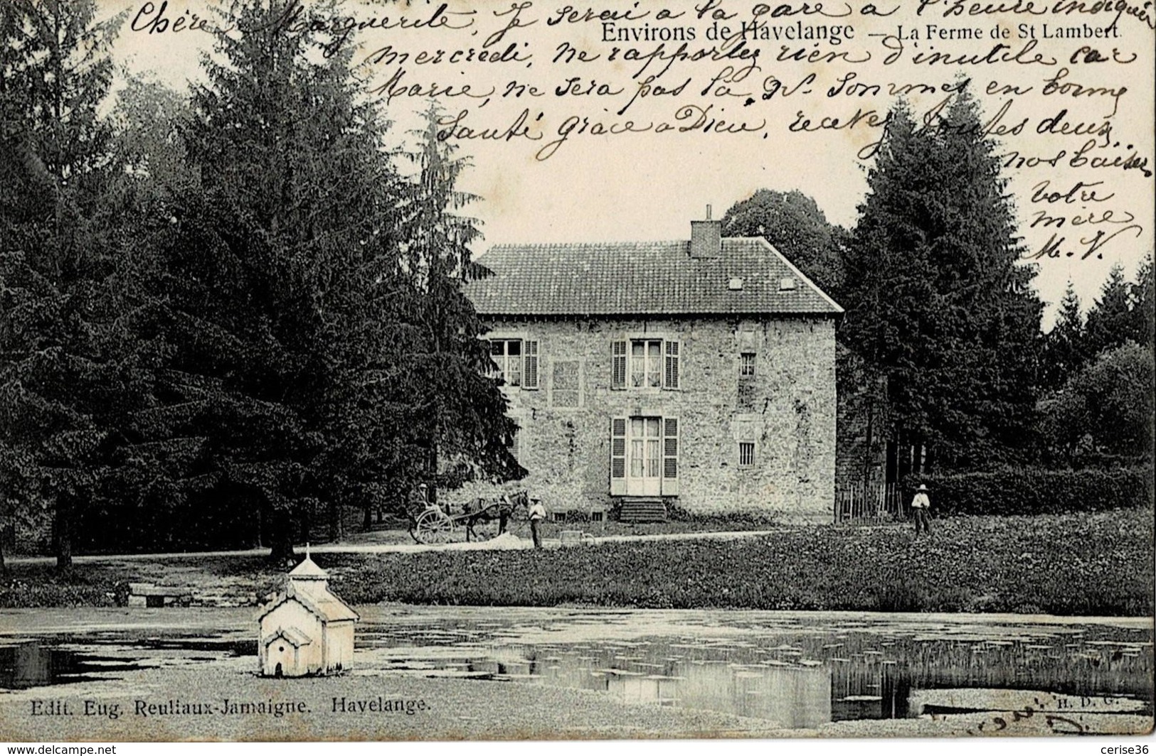 Environs De Havelange La Ferme De St-Lambert Circulée En 1904 - Havelange