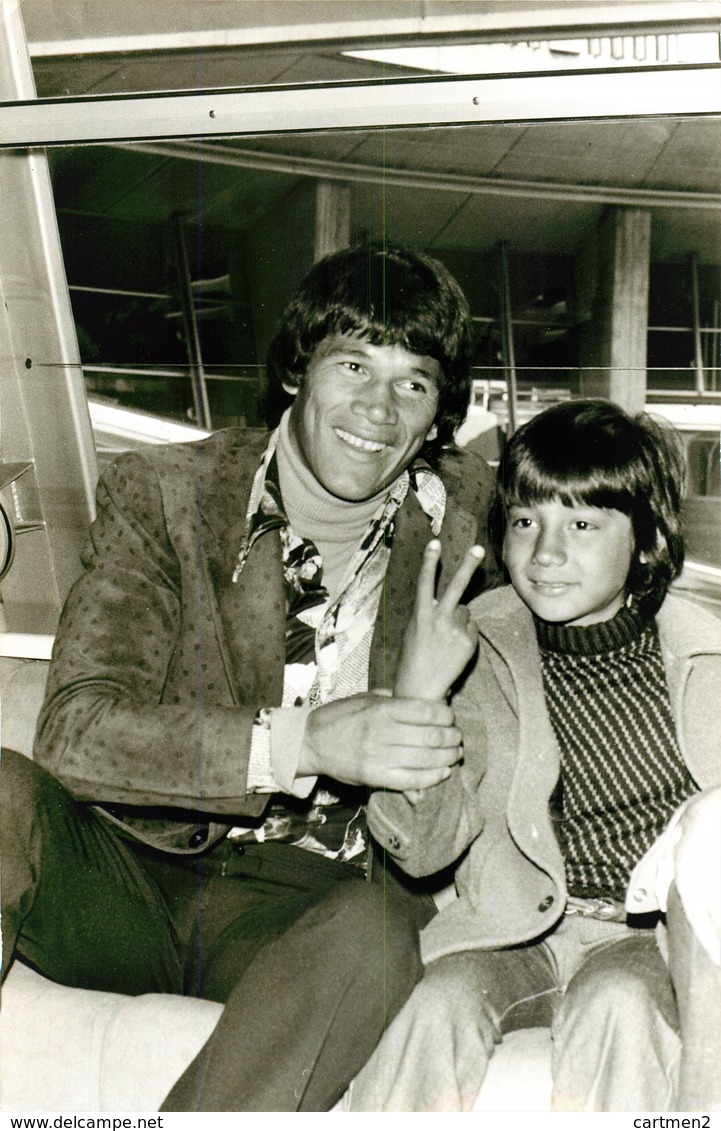 BOXE CARLOS MONZON BOXEUR BOXING ROISSY FILS ABEL GRATIEN TONNA GRANDE PHOTOGRAPHIE ANCIENNE - Sports