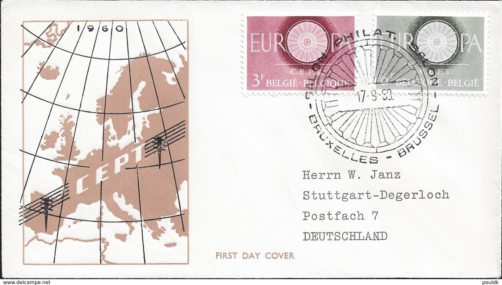 Belgium FDC 1960 Europa CEPT (G52-88) - 1960