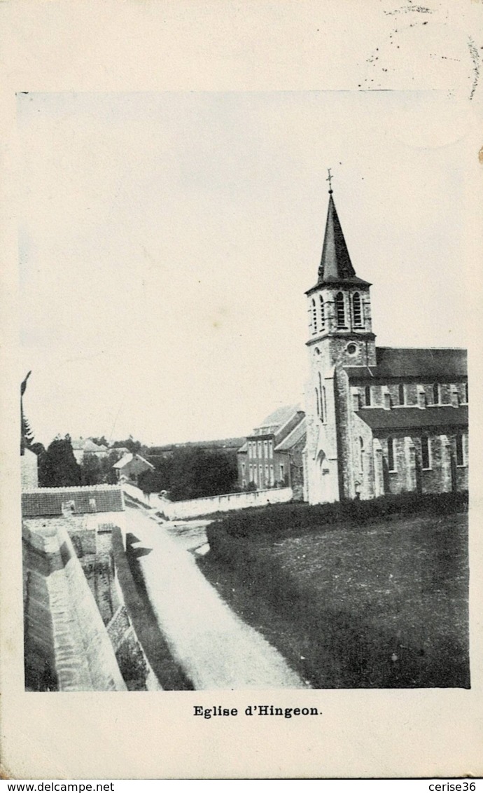 Eglise D'Hingeon Circulée En 1910 - Fernelmont