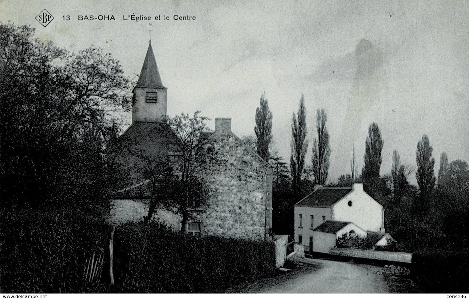 Bas-Oha L'Eglise Et Le Centre Edition S.B.P. Circulée En 1911 - Wanze