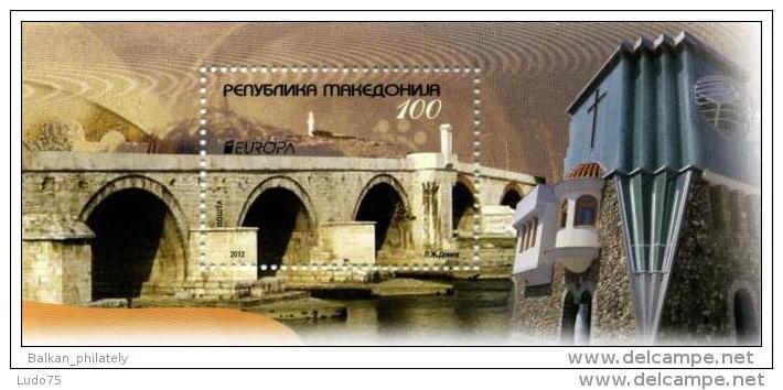 MACEDONIA MACEDOINE MAZEDONIEN EUROPA CEPT 2012 Bloc Minisheet Block, Neuf/mint/ungesp. - 2012