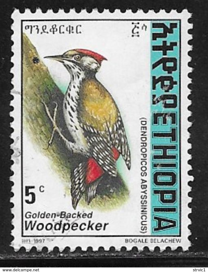 Ethiopia Scott # 1467 Used Woodpecker, 1998 - Ethiopia