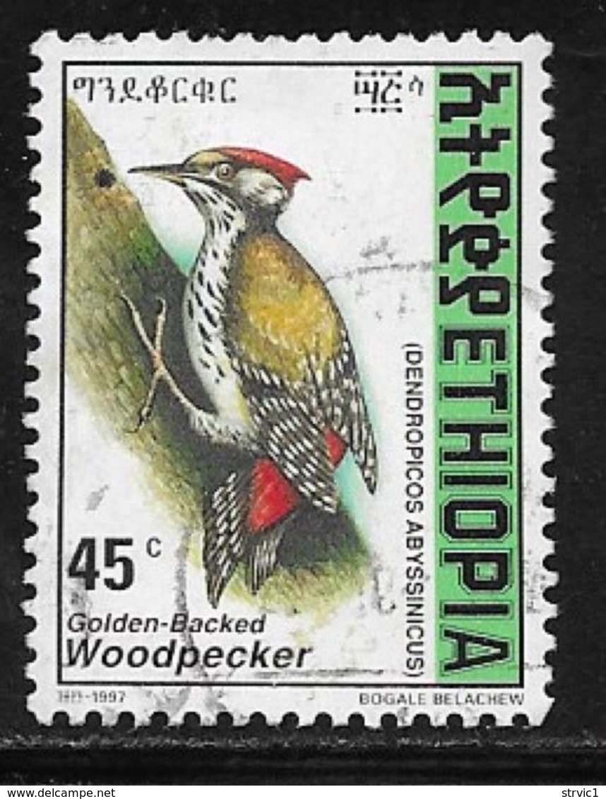 Ethiopia Scott # 1475 Used Woodpecker, 1998 - Ethiopia