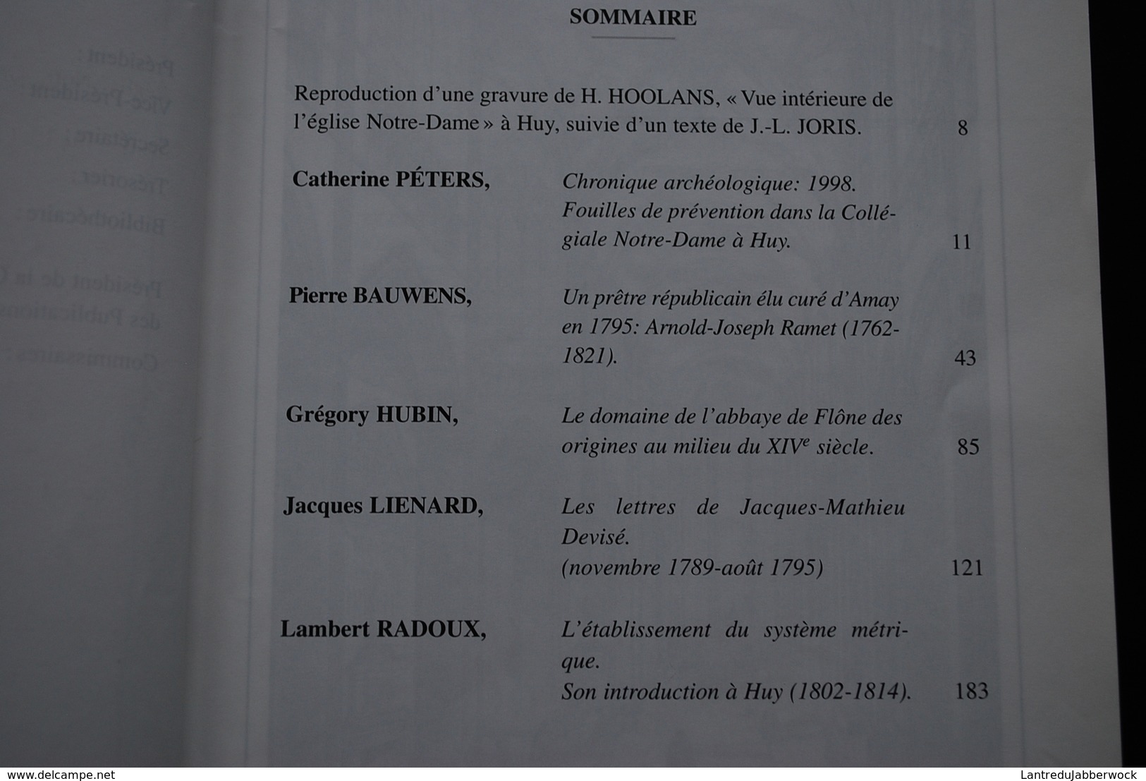 Annales du cercle hutois N° 52 ET 53 HUY régionalisme Château Modave Abbaye de Flône