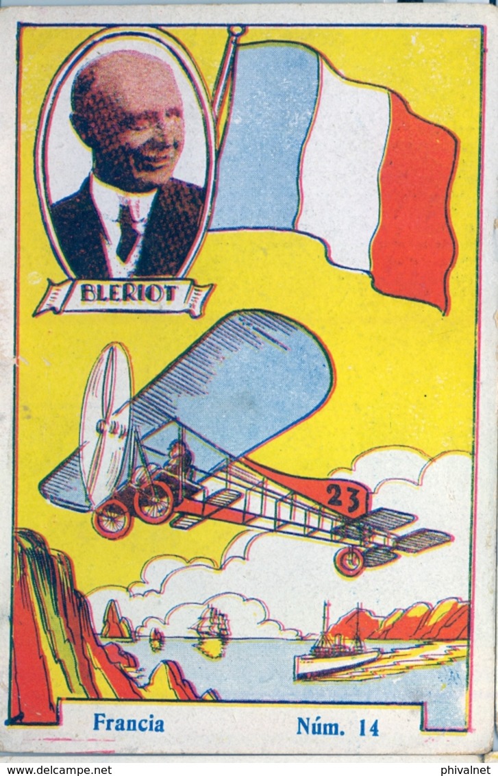 CROMOS ANTIGUOS , AVIADORES , PIONEROS DE LA AVIACIÓN , AVIONES, FRANCIA - BLERIOT - Otros & Sin Clasificación