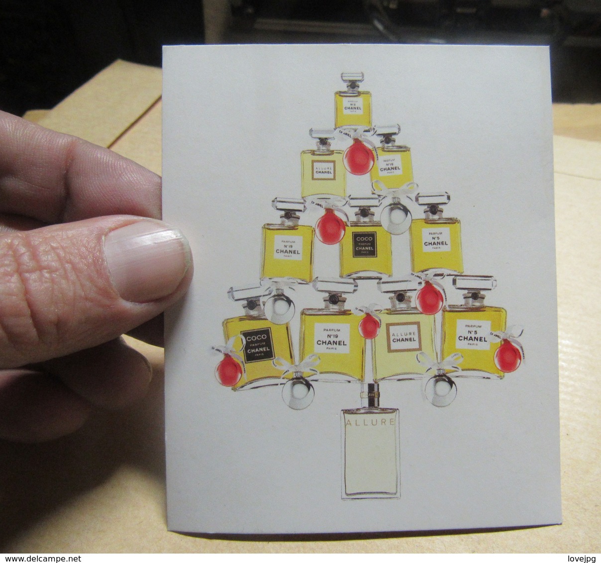 CARTE PARFUMEE  CHANEL SAPIN - Modernes (à Partir De 1961)