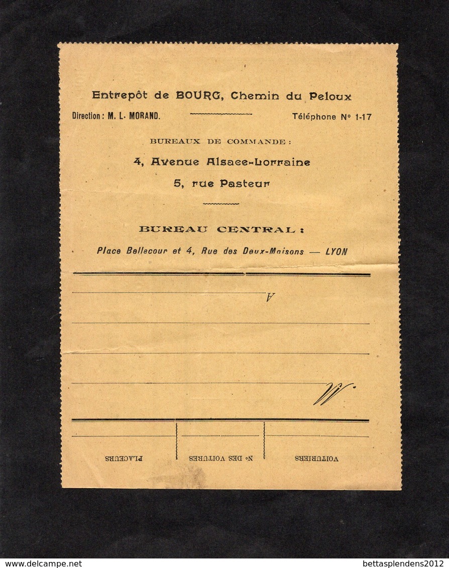 Houilles, Cokes, Anthracites, Bois & Charbons De Bois - STREICHENBERGER De LYON - Entrpôts De BOURG - Sonstige & Ohne Zuordnung