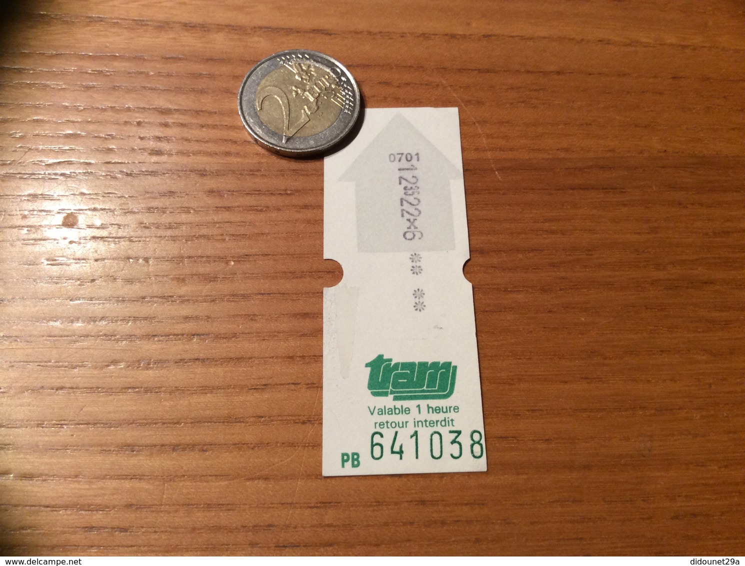 Ticket De Bus « tram - Mulhouse (68) » Type 1 - Europe