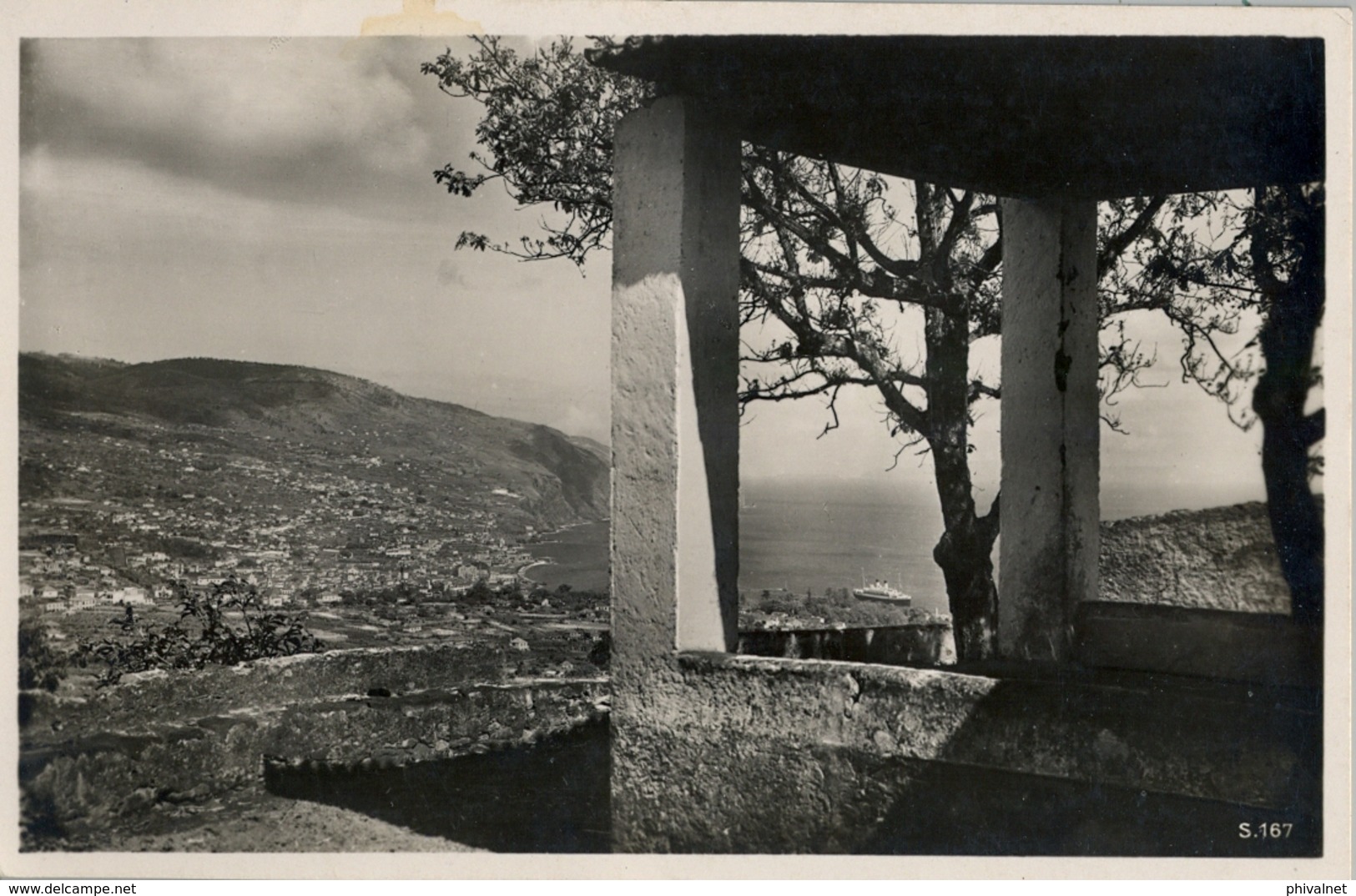 1934 , FUNCHAL / MADEIRA , T. P. CIRCULADA , MAT. DE LA HAMBURG - SÜDAMERIKA LINE , FECHADOR DE FUNCHAL - Funchal