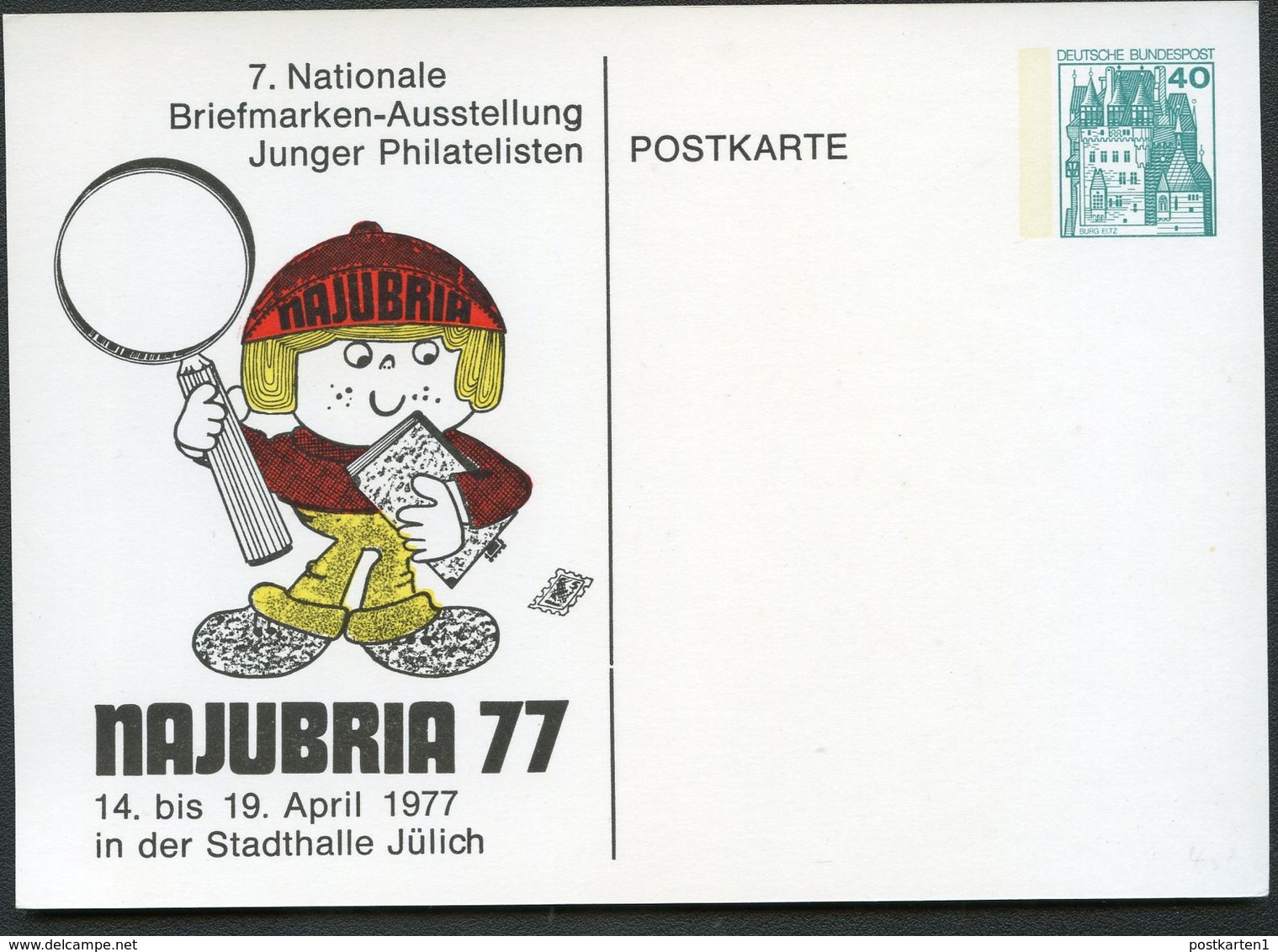 Bund PP100 D2/022 NAJUBRIA JÜLICH 1977 - Private Postcards - Mint
