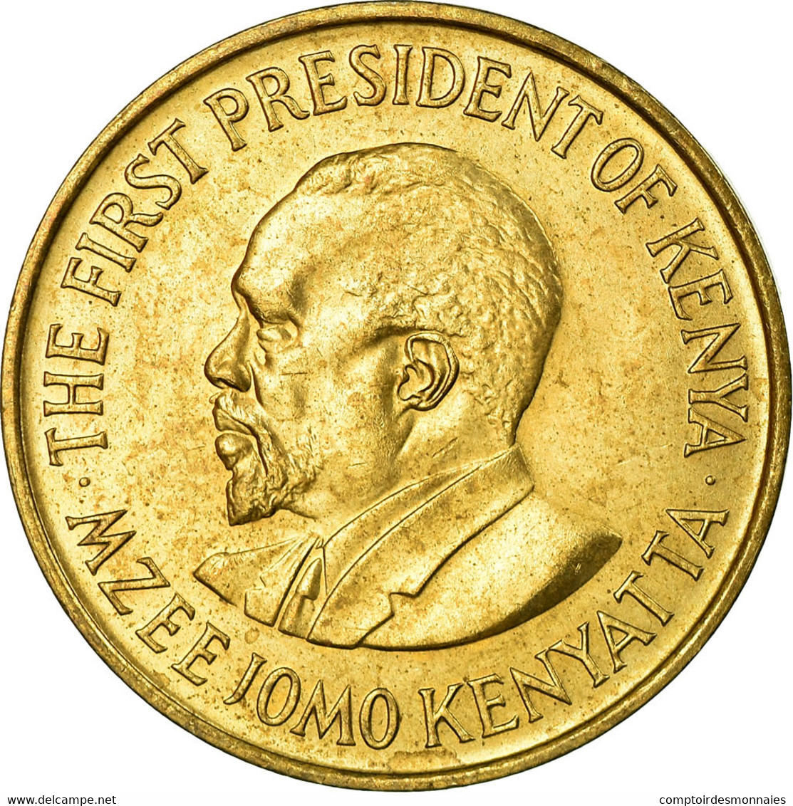 Monnaie, Kenya, 5 Cents, 1975, SUP, Nickel-brass, KM:10 - Kenya