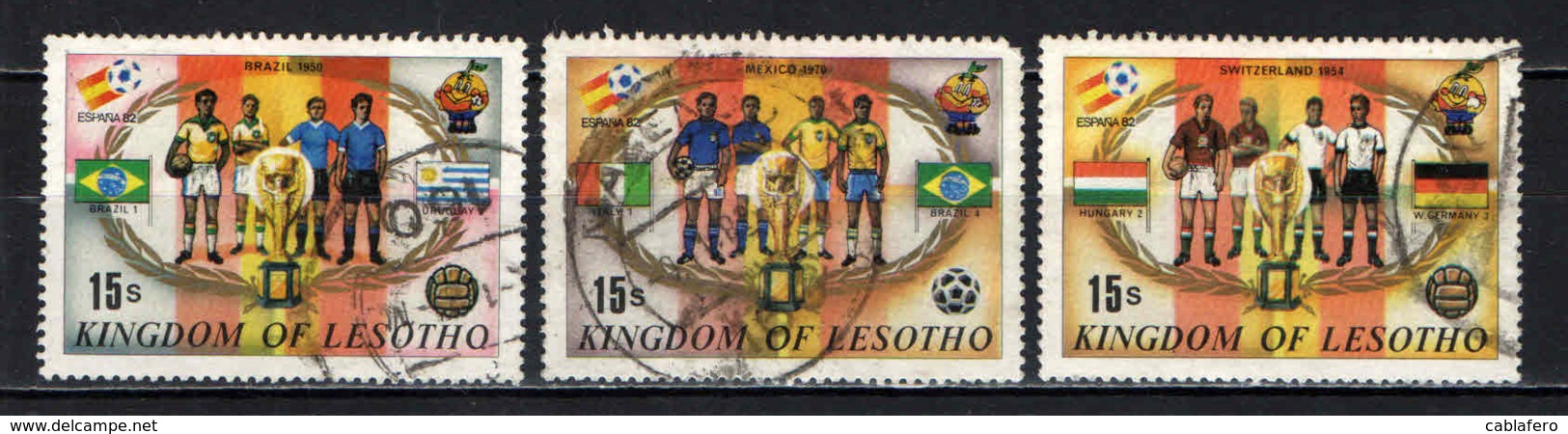 LESOTHO - 1982 - World Cup Soccer - Championships, 1930-1978 - USATI - Lesotho (1966-...)