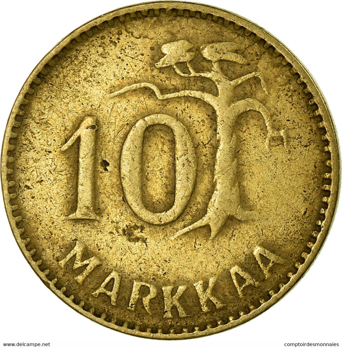 Monnaie, Finlande, 10 Markkaa, 1953, TB+, Aluminum-Bronze, KM:38 - Finlande