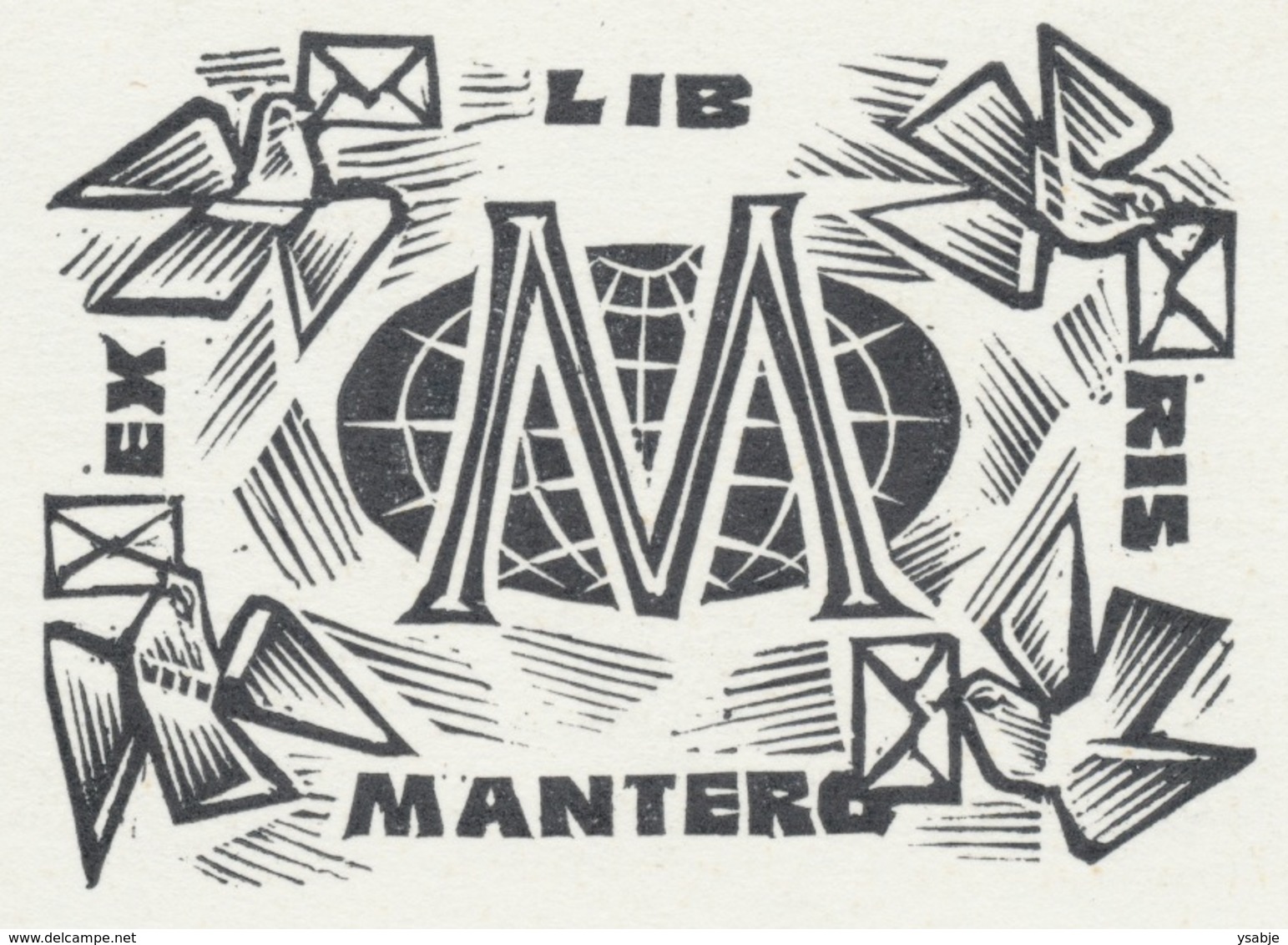 Ex Libris Mantero - Antal Fery (1908-1994) - Ex-libris