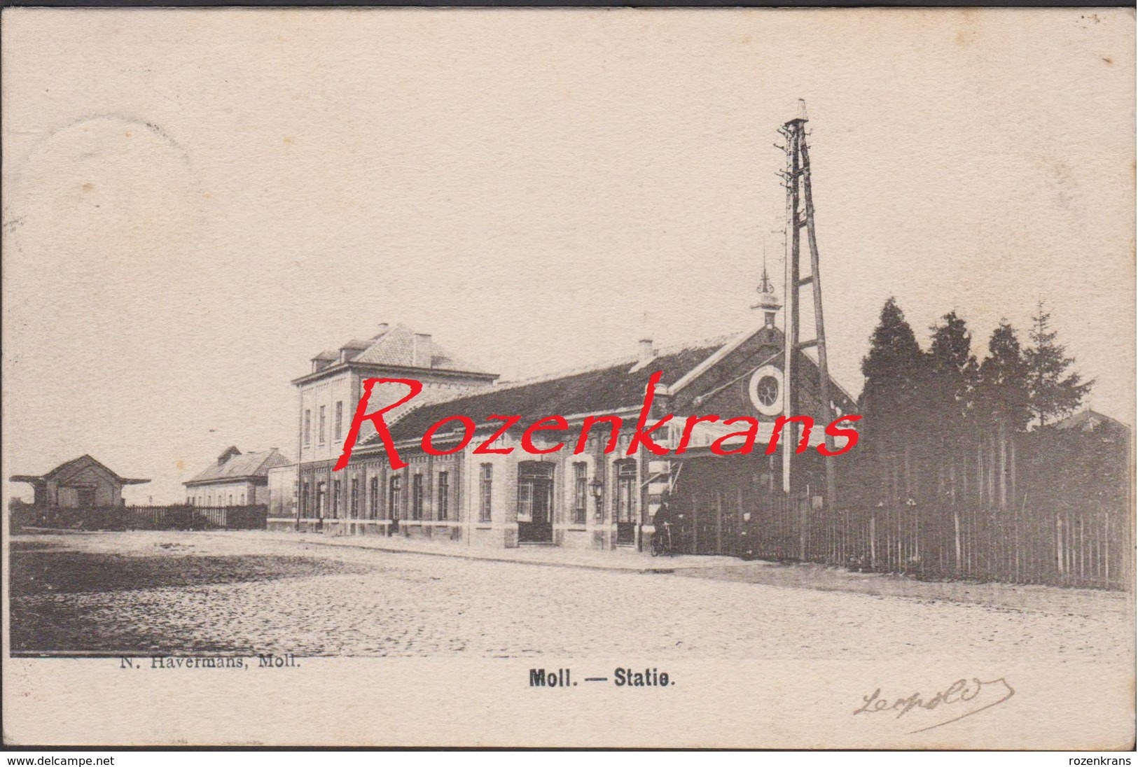 1903 Mol Moll Kempen - Statie Station La Gare Havermans ZELDZAAM (In Zeer Goede Staat) - Lille