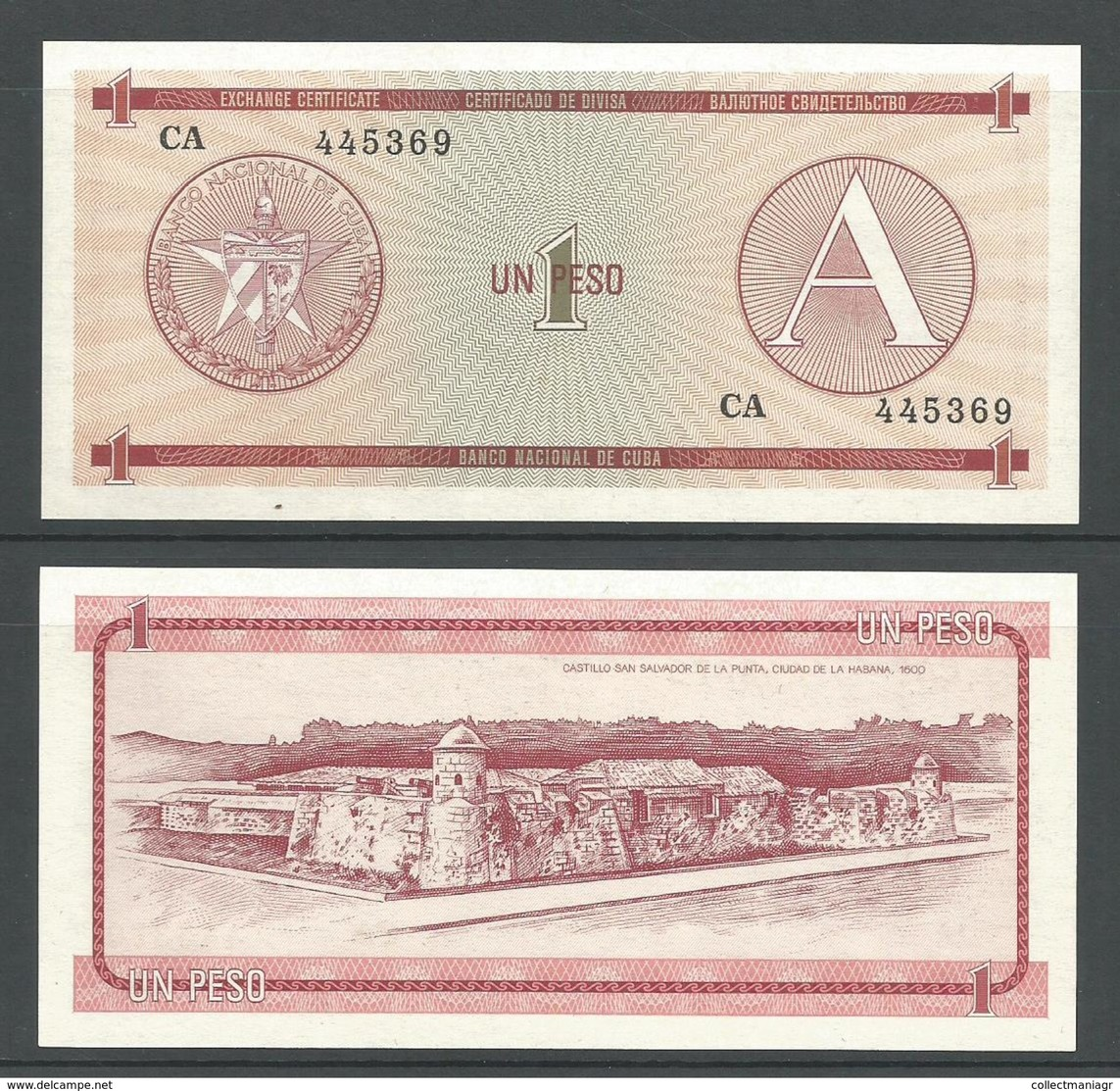 CUBA 1 PESO (A) 1985 UNC - Cuba