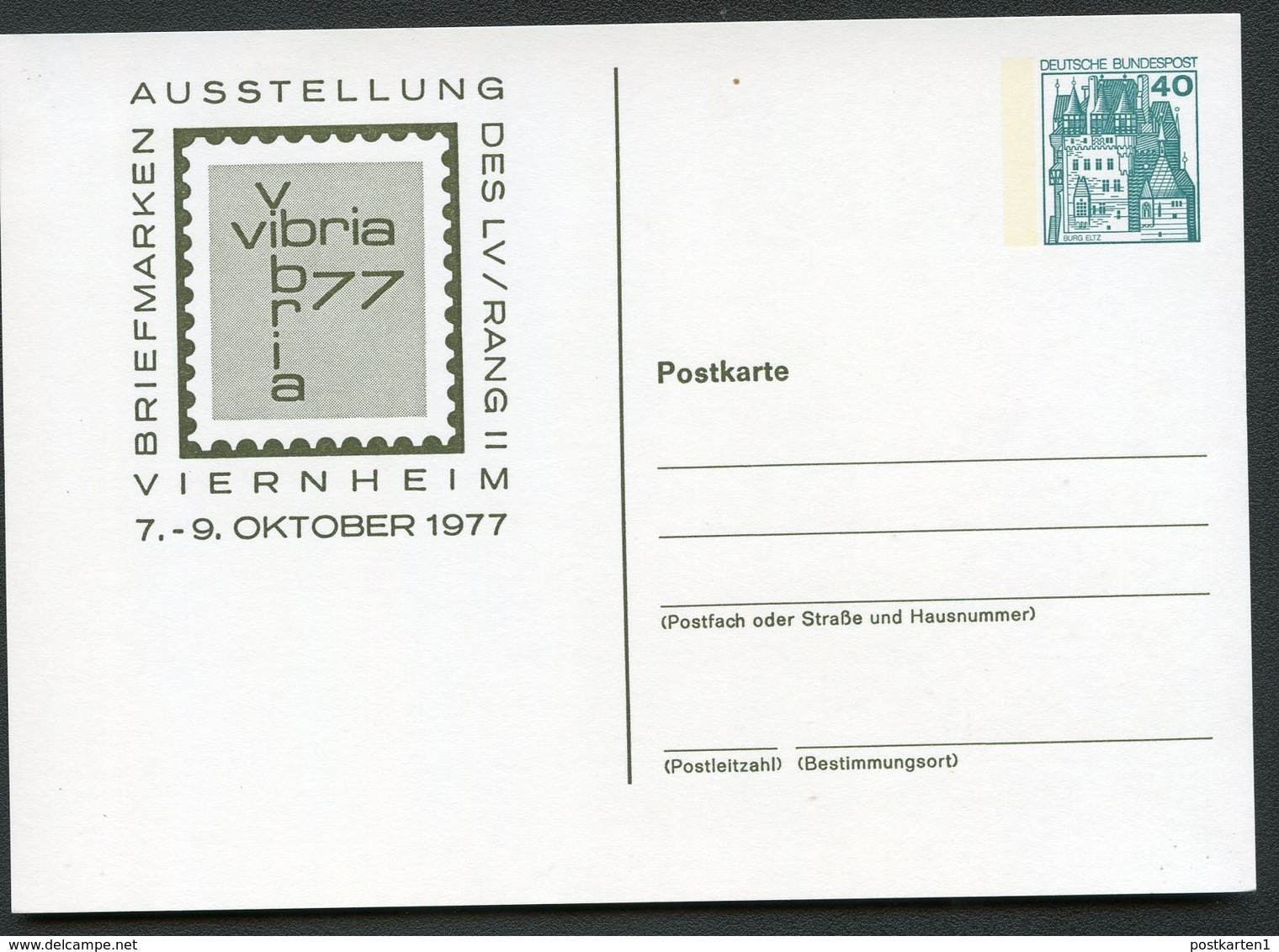 Bund PP100 D2/041 VIERNHEIM VIBRIA 1977 - Private Postcards - Mint