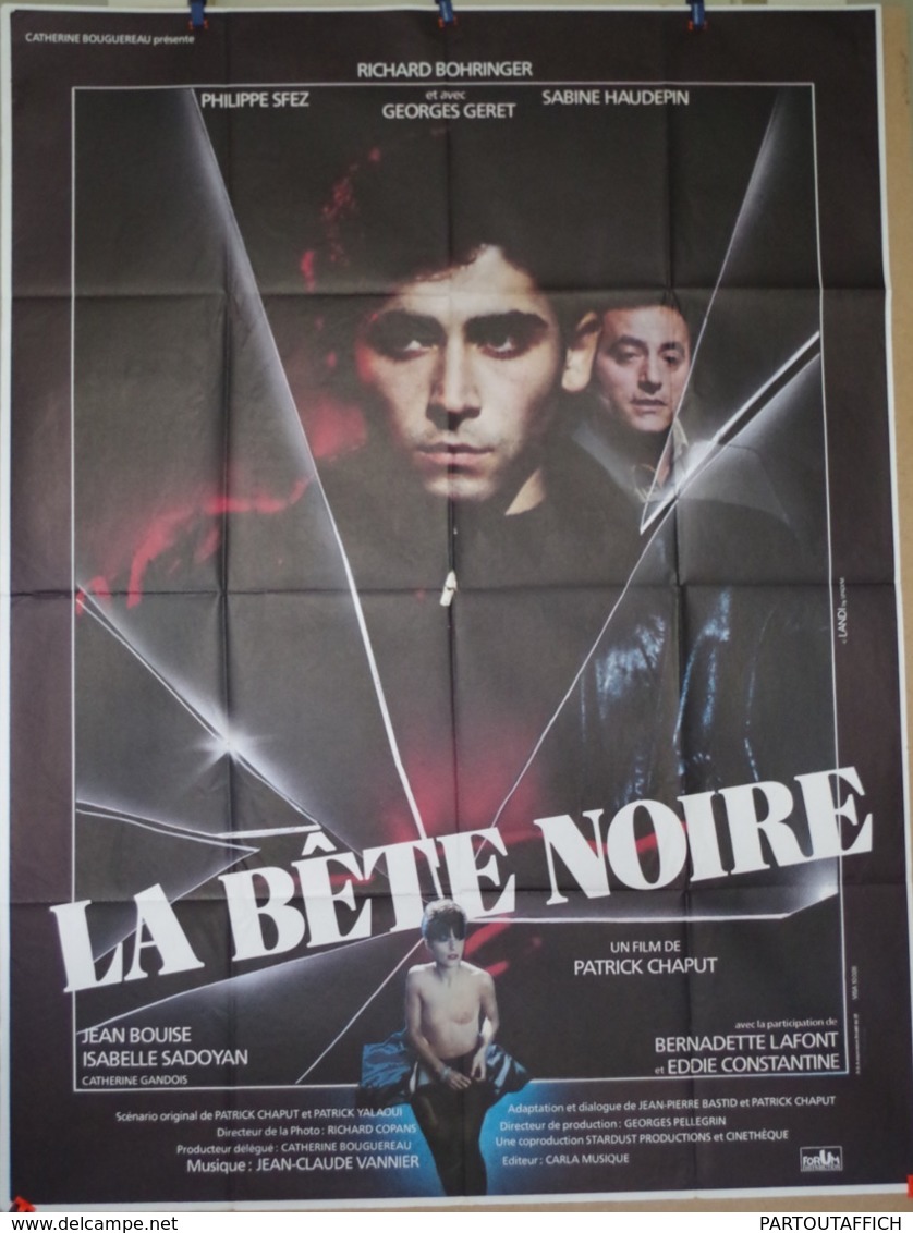 Af Ciné Orig LA BETE NOIRE120X160 Richard Bohringer 1983 Illust Landi - Affiches & Posters