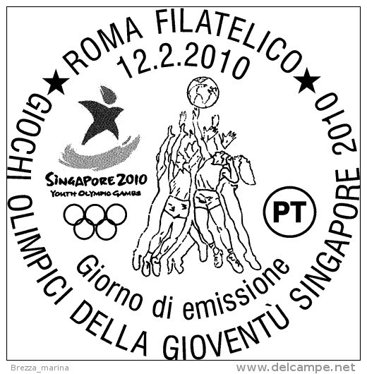 ITALIA - Usato - 2010 - Olimpiadi 2010 - Giochi Olimpici Della Gioventù Singapore 2010 - 0,85 - 2001-10: Usati