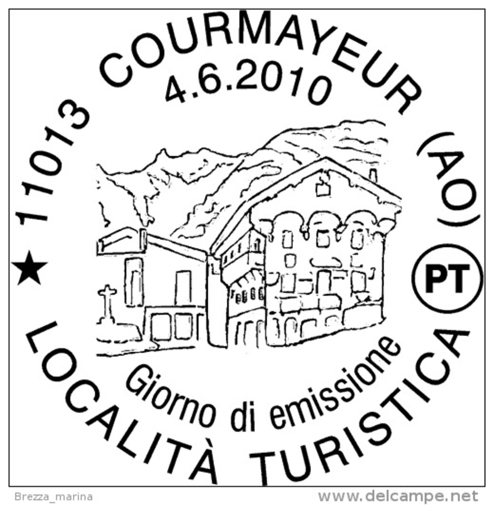 ITALIA - Usato - 2010 - Turismo - Courmayeur (AO) - 0,60 - 2001-10: Usati