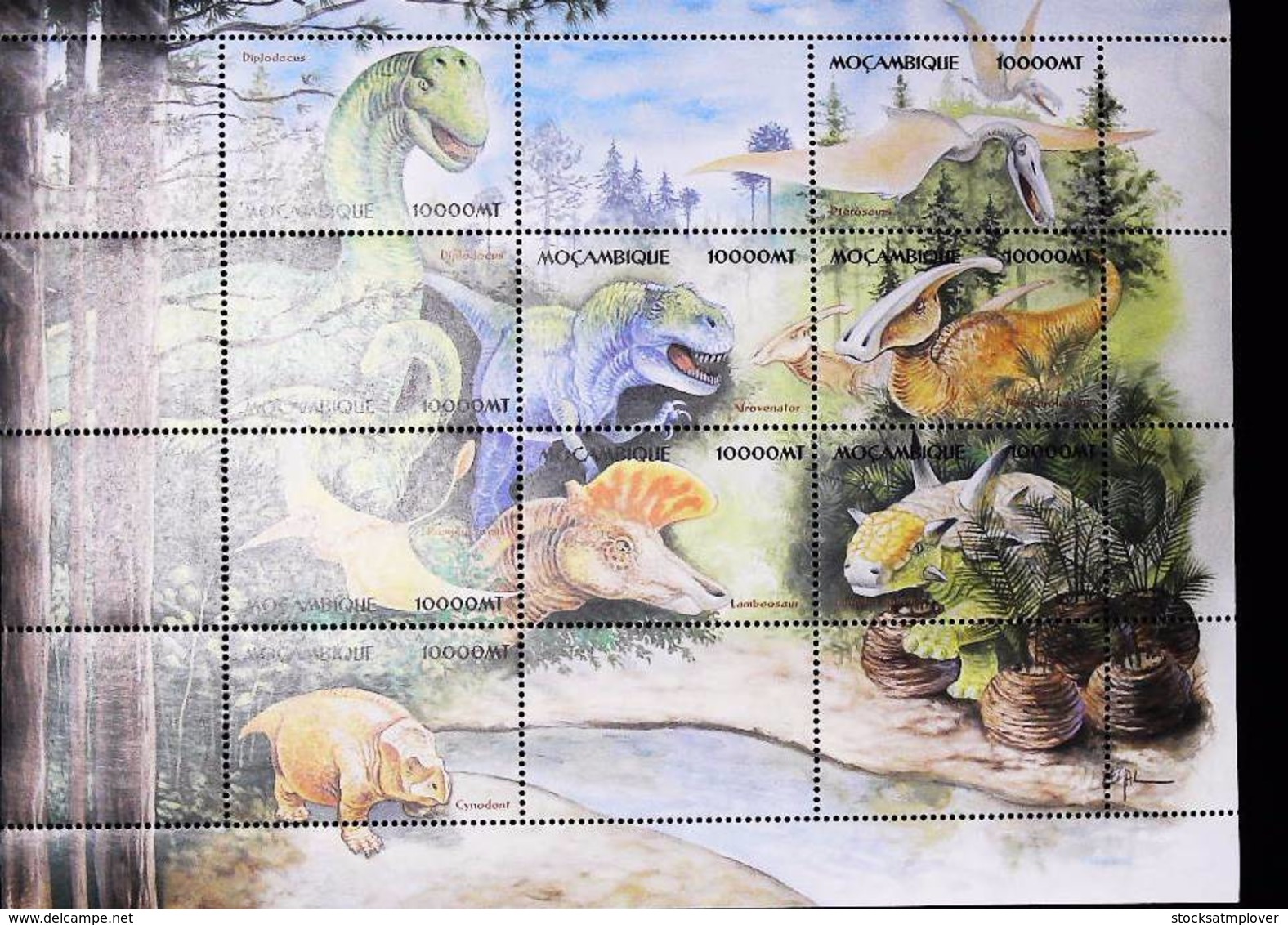 Mozambique  2001 Dinosaur .prehistoric Animals, SCOTT No.1564 - Mozambique