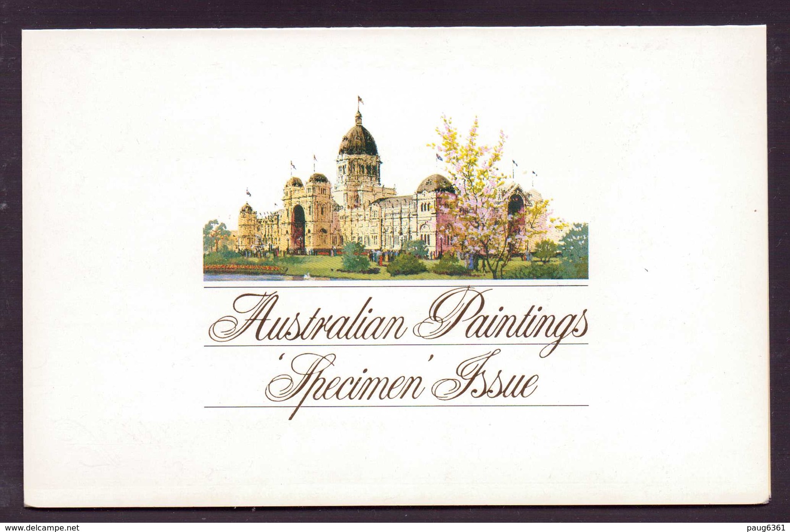 AUSTRALIE 1977/81 PEINTURES SPECIMEN PACK DE PRESENTATION  Yvert N°624-654-739  NEUF MNH** - Presentation Packs