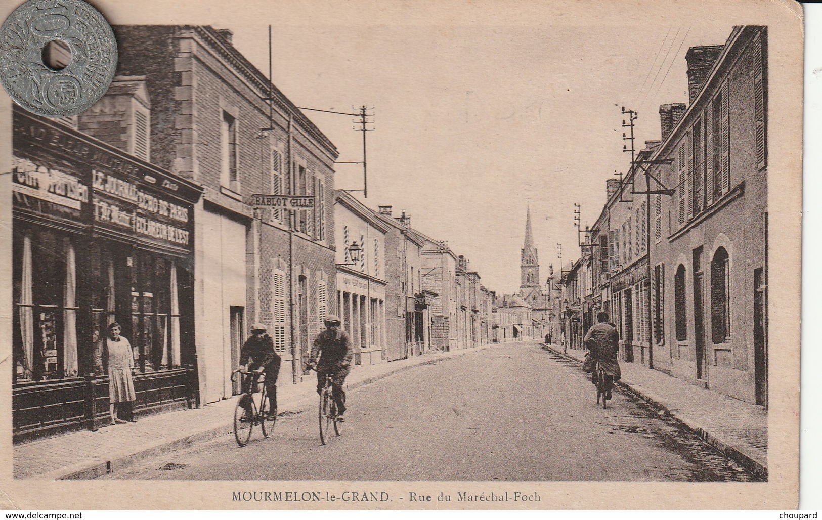 51 - Carte Postale Ancienne De  MOURMELON LE GRAND   Rue Du Maréchal Foch - Mourmelon Le Grand