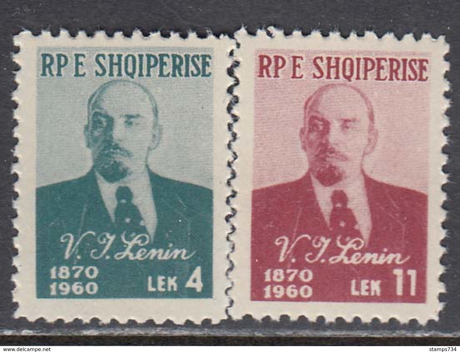 Albania 1960 - 90 Years Of The Birth Of LENIN, Mi-Nr. 597/98, MNH** - Albanië