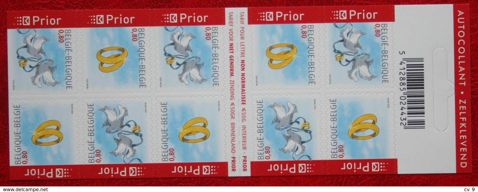 Wenszegels  Ring Dove Bird OBC N° 3402-3403 B51 (Mi 3450-3451) 2005 POSTFRIS MNH ** BELGIE BELGIEN / BELGIUM - Ungebraucht