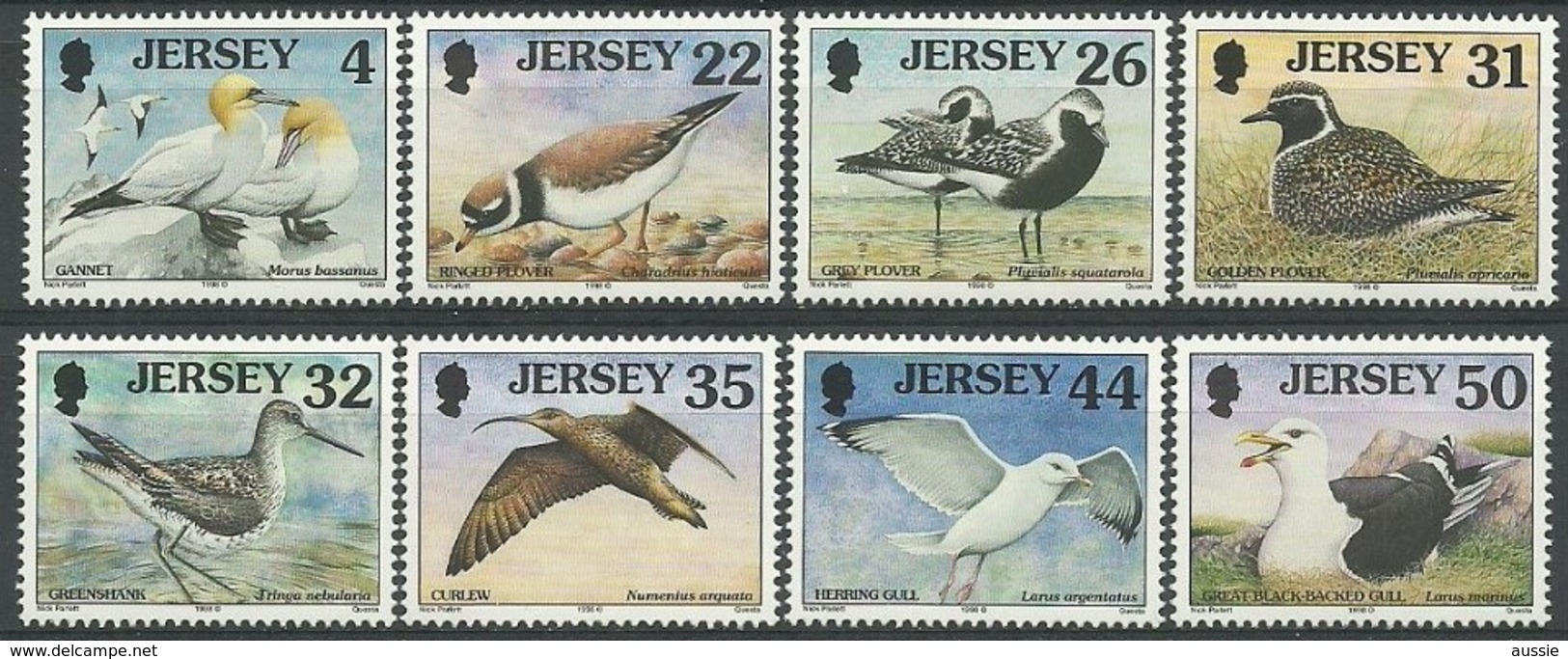 Jersey 1998 Yvertn° 836-843 *** MNH Cote 12,00  Euro Faune Oiseaux Vogels Birds - Jersey