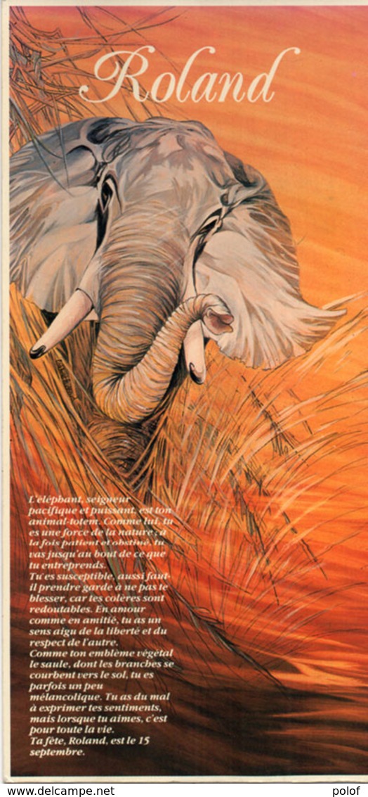 ROLAND - Illustration De Catherine Schmid - Eléphant  (2205 ASO) - Firstnames