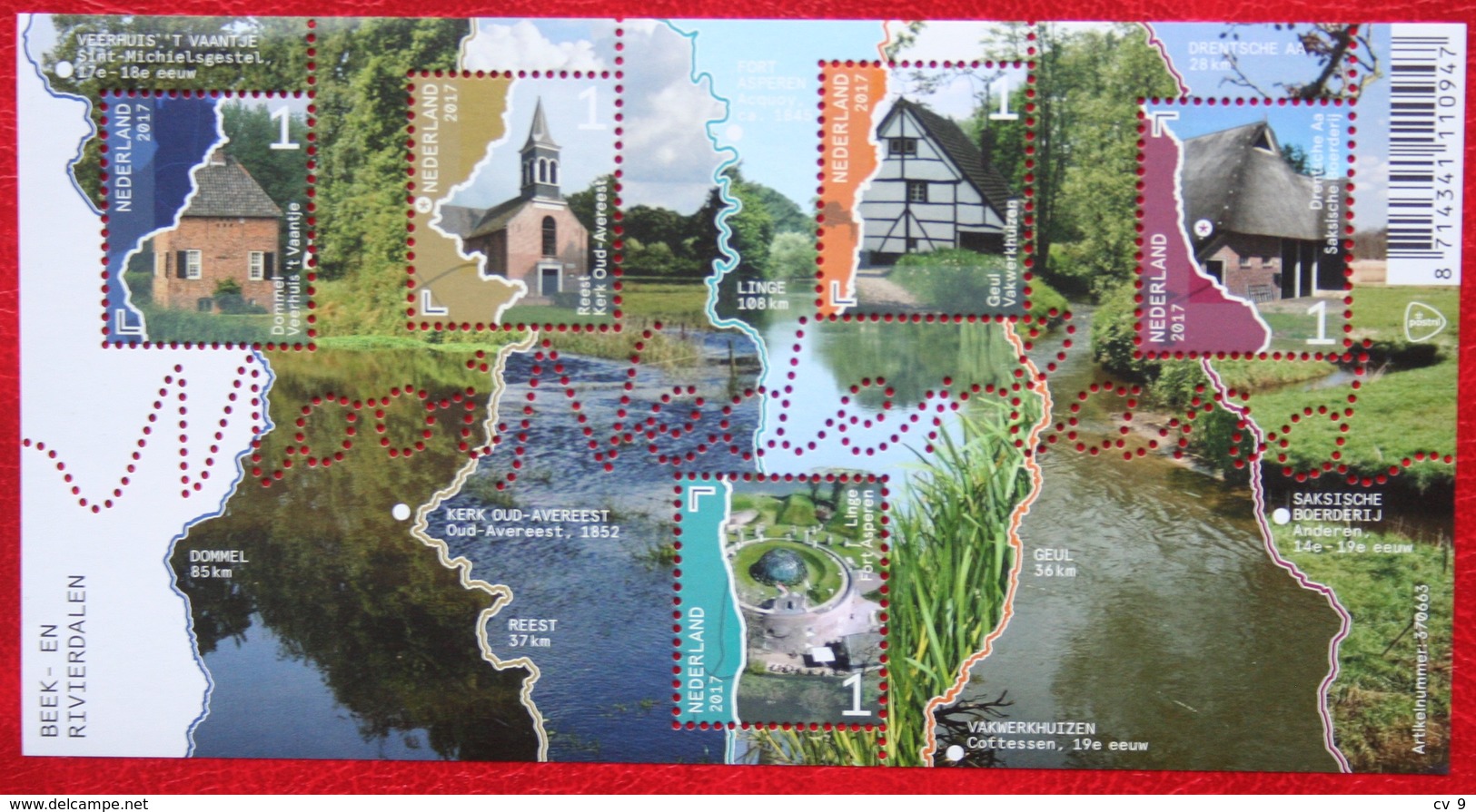 Blok Mooi Nederland Verzamelvel Beek En Rivierdalen NVPH 3538 (Mi ?) 2017 POSTFRIS / MNH ** NEDERLAND  NETHERLANDS - Ungebraucht