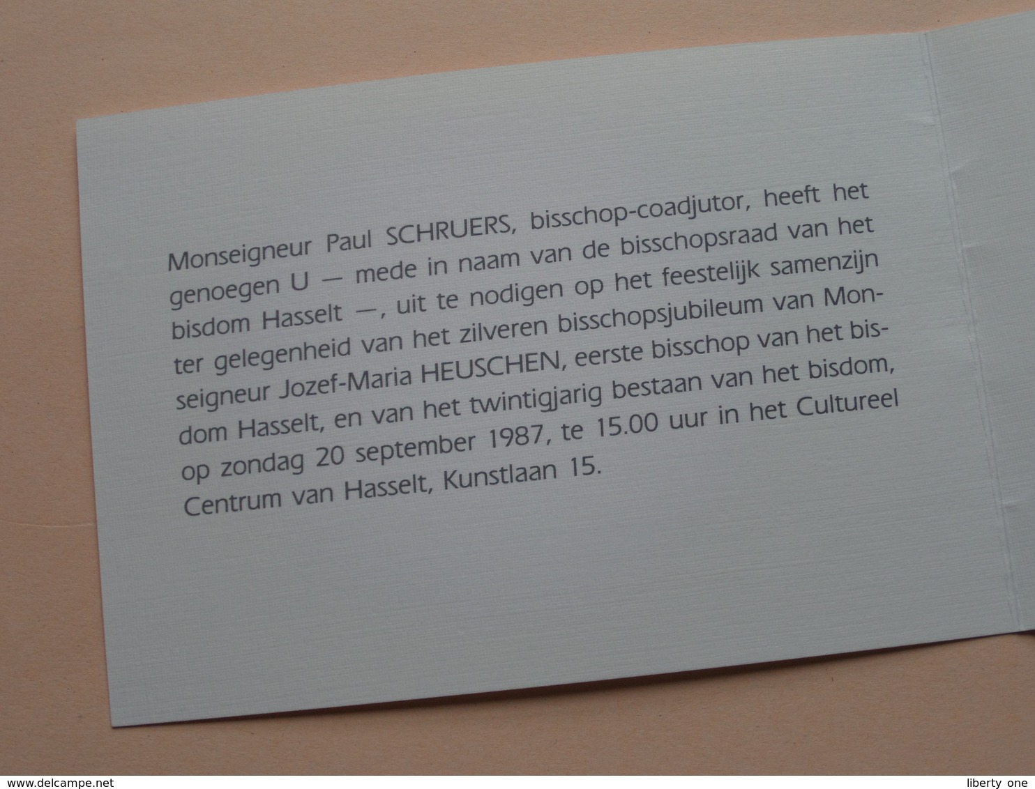 3 X BISSCHOPSWIJDING ( Anno 1962 ) En JUBILEUM (1987) Van J. M. HEUSCHEN > Hasselt / Luik / Druas ( Voir Photos Svp )! - Religion & Esotericism