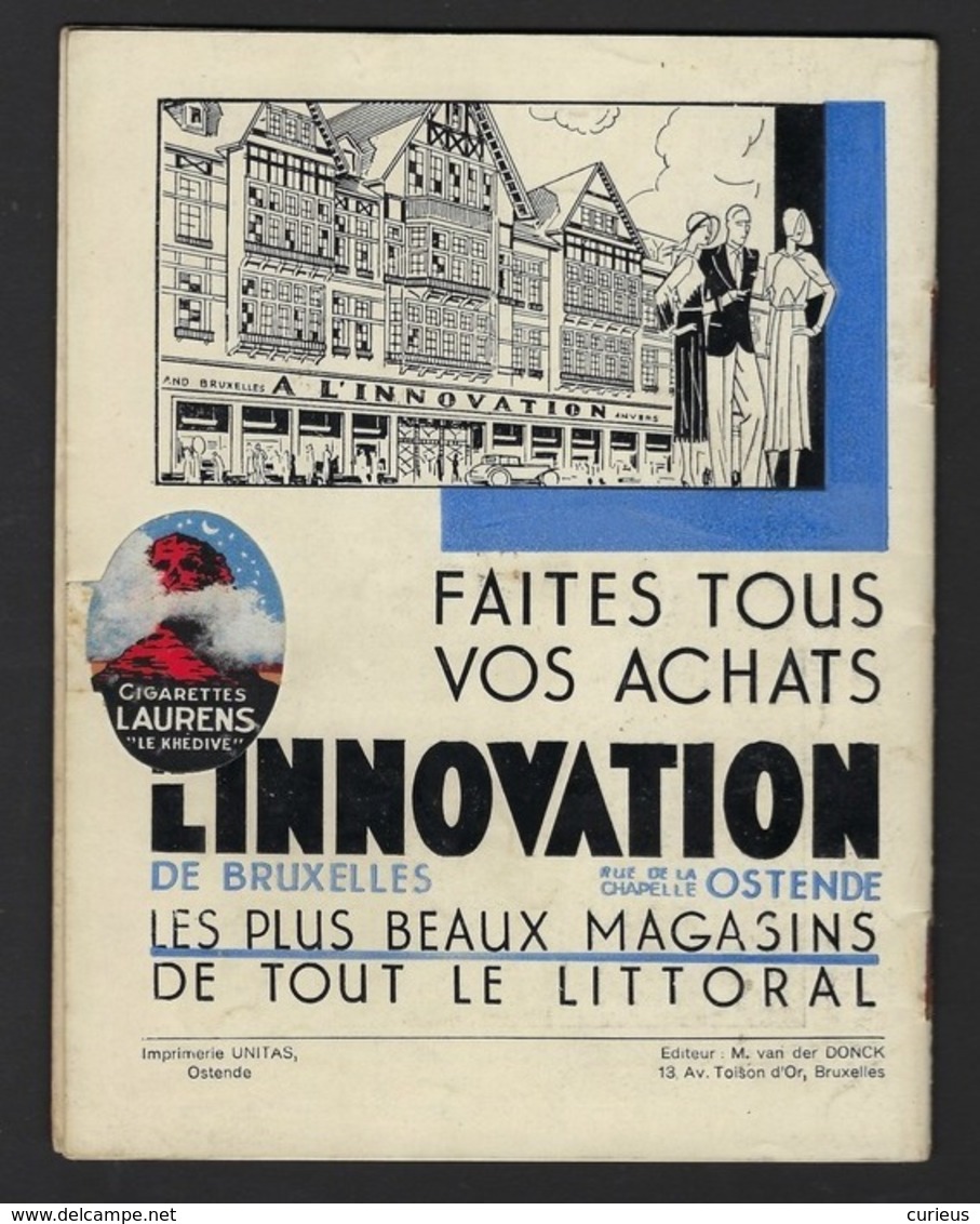 KURSAAL OOSTENDE * 1932 * ILL. VAN BEUREN * ARTIESTEN * VELE RECLAMES * 32 PP * 17 X 13 CM  * ZIE SCANS